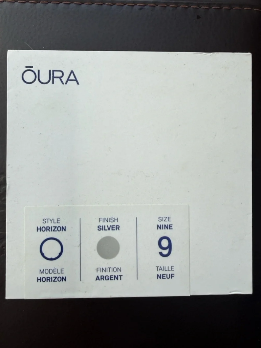 Oura Horizon Silver Ring Box with Branding